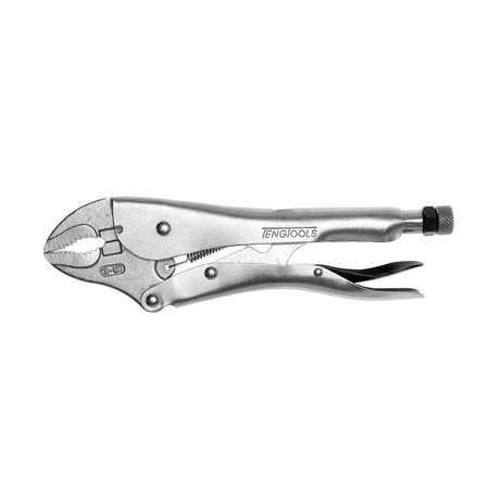 TENG TOOLS 12" Plated, Round & Flat Power Grip Locking Pliers - 401-12 401-12